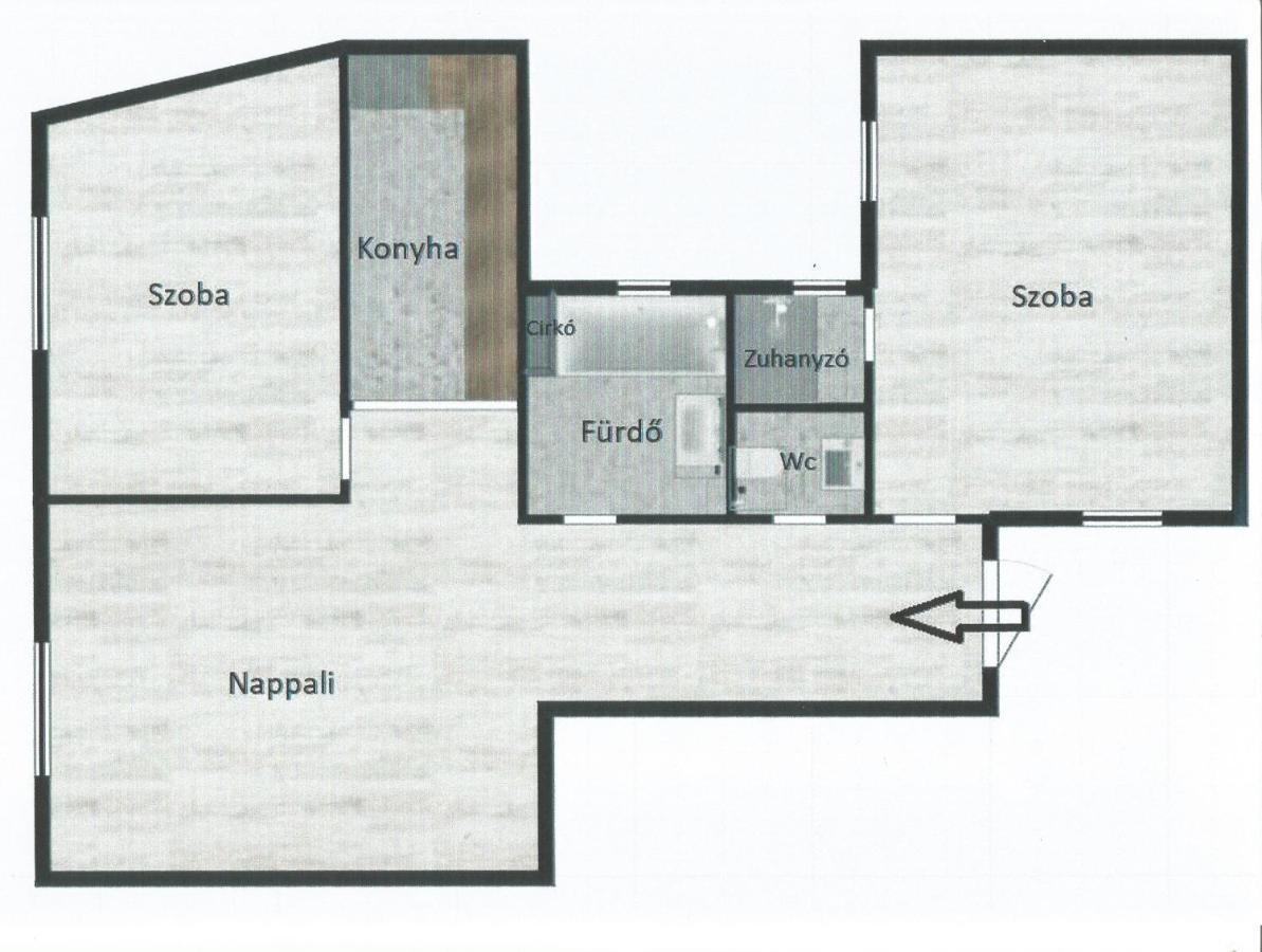 Apartment With 2 Bedrooms Near Gellert Thermal Bath Budapest Exterior foto